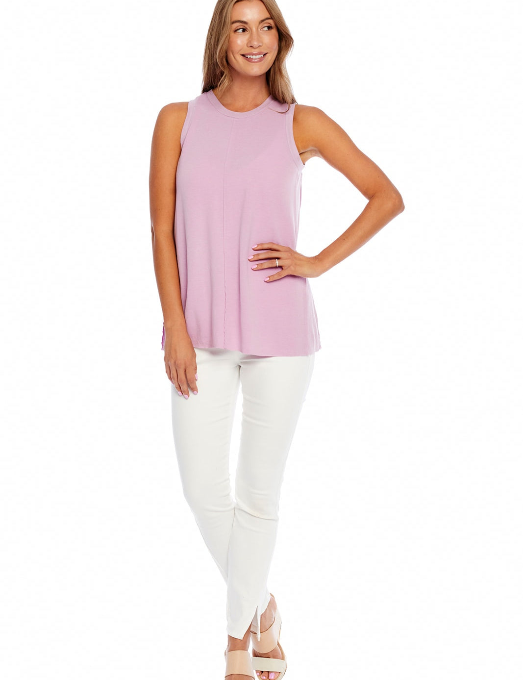 Dempsy Swing Tank by MudPie - Lilac - LAST ONES FINAL SALE