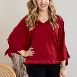 An Afternoon Out Top - Ruby - LAST ONES FINAL SALE