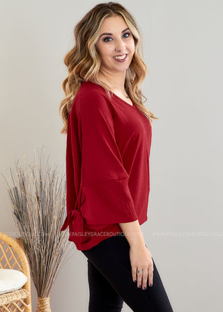 An Afternoon Out Top - Ruby - FINAL SALE