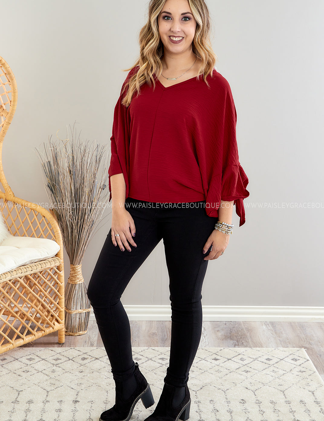 An Afternoon Out Top - Ruby - LAST ONES FINAL SALE