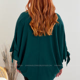 An Afternoon Out Top - Hunter Green - LAST ONES FINAL SALE