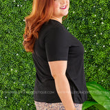 Bend the Rules Top - BLACK  - LAST ONES FINAL SALE