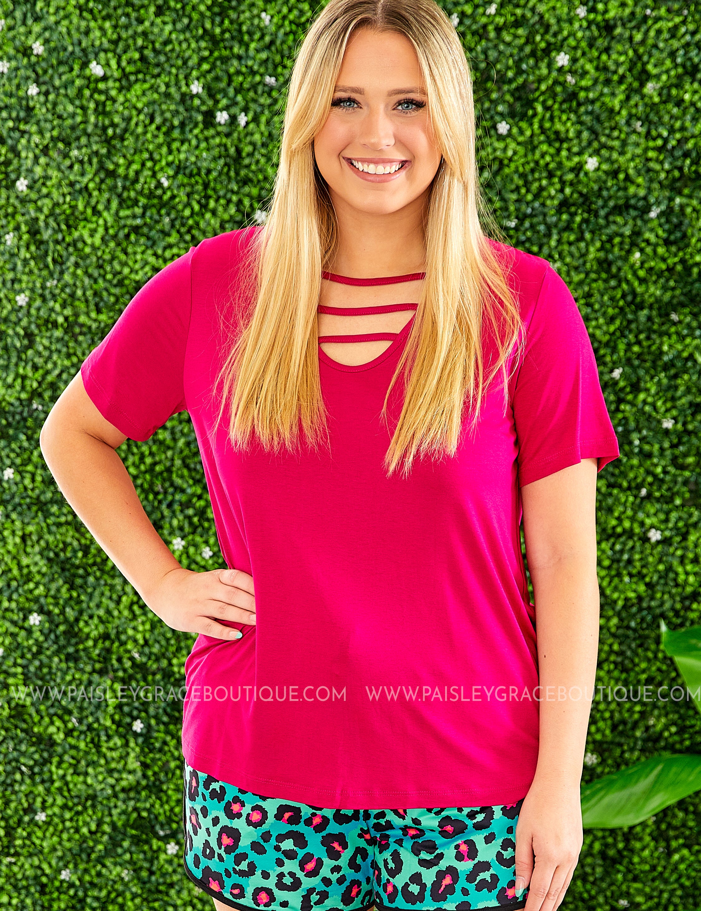 Bend the Rules Top - FUCHSIA* LAST ONES FINAL SALE *
