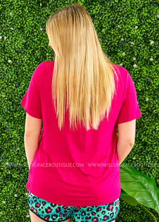 Bend the Rules Top - FUCHSIA  - FINAL SALE