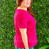 Bend the Rules Top - FUCHSIA* LAST ONES FINAL SALE *