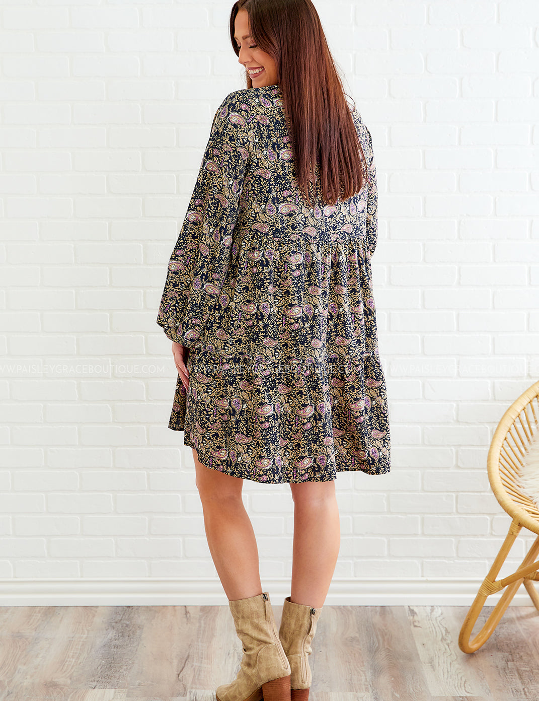 Colors of the Wind Dress - Navy - LAST ONES FINAL SALE