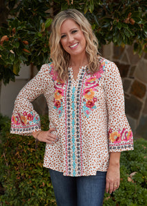 Khloe Embroidered Top - FINAL SALE CLEARANCE