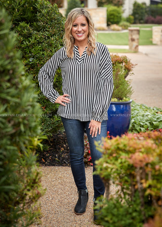 Just My Stripe Top  - FINAL SALE