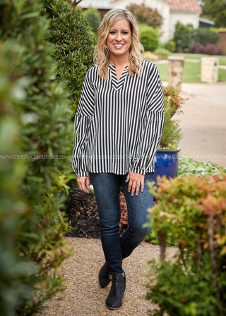 Just My Stripe Top  - FINAL SALE