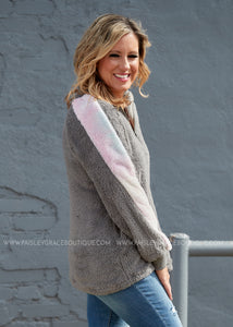 Sugar Plum Fleece Pullover  - FINAL SALE