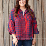 Wrapped in Warmth Top- RED* FINAL SALE *