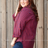 Wrapped in Warmth Top- RED* FINAL SALE *