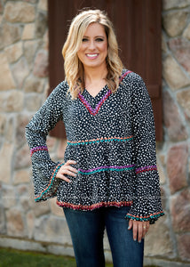 Lilliana Embroidered Top  - FINAL SALE