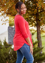 Load image into Gallery viewer, The Haven Top- RED  - FINAL SALE CLEARANCE
