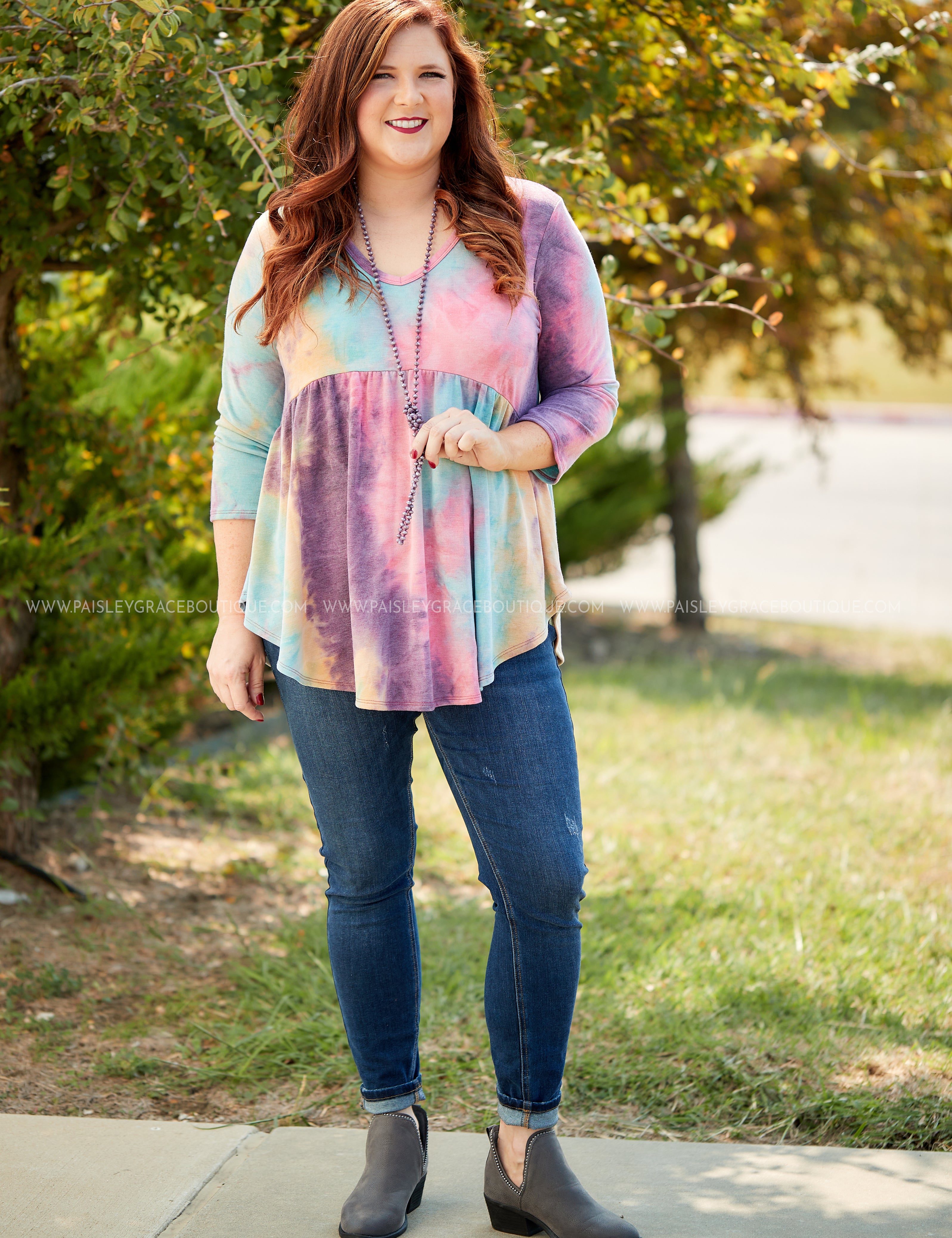 Watercolor Skies Top* LAST ONES FINAL SALE *