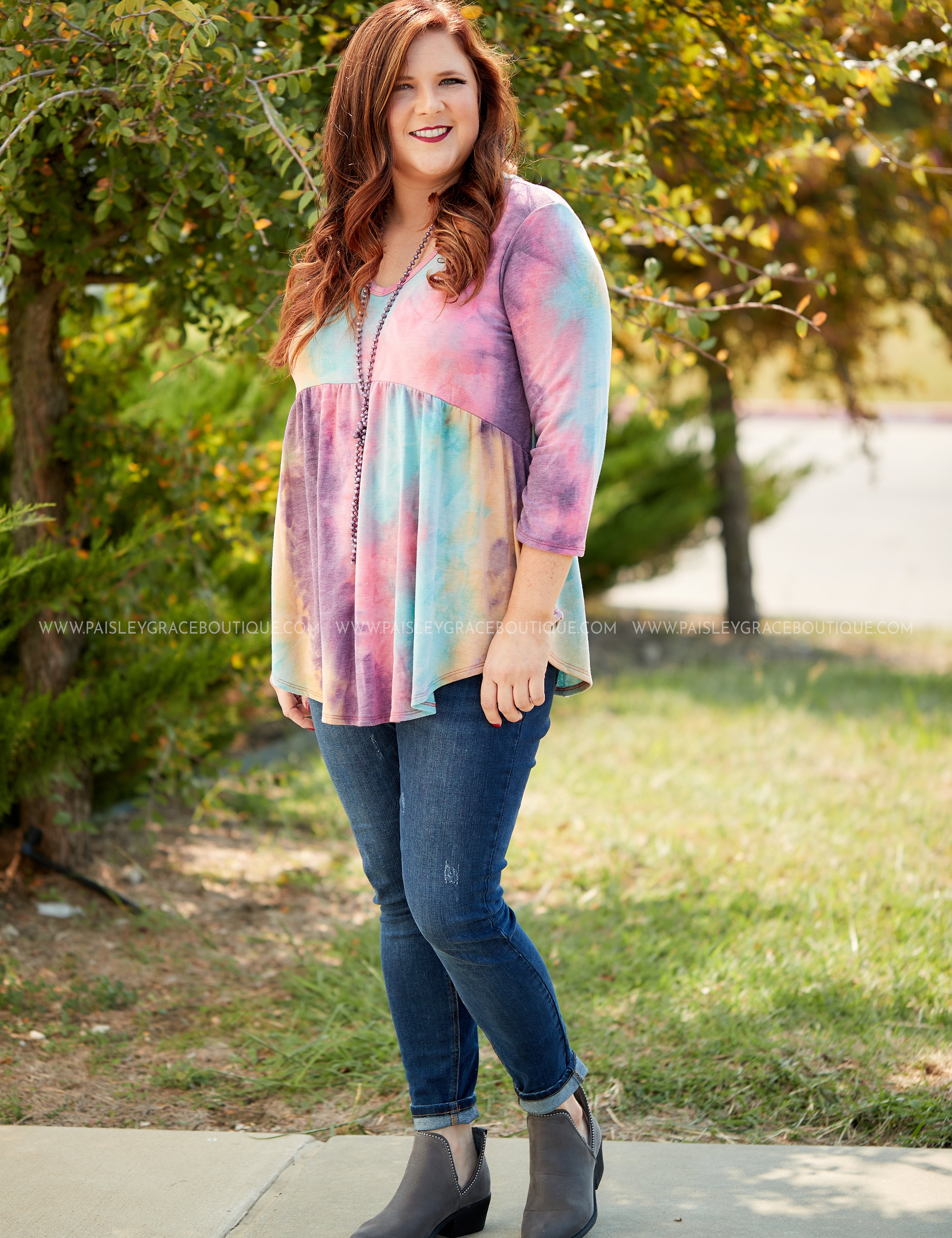 Watercolor Skies Top* LAST ONES FINAL SALE *