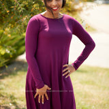 Addison Dress- PLUM* LAST ONES FINAL SALE *