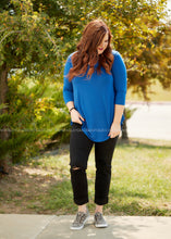 Load image into Gallery viewer, The Haven Top- ROYAL  - FINAL SALE CLEARANCE
