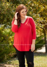 Load image into Gallery viewer, The Haven Top- RED  - FINAL SALE CLEARANCE
