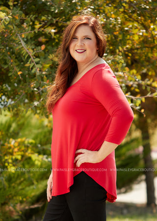 The Haven Top- RED  - FINAL SALE