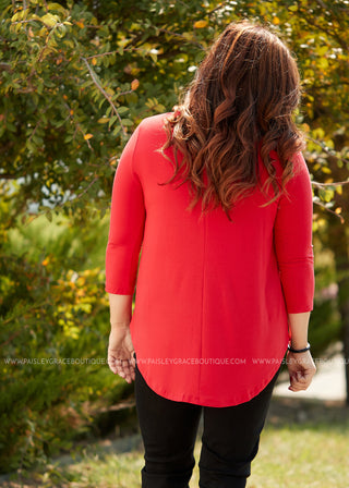 The Haven Top- RED  - FINAL SALE