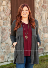Load image into Gallery viewer, The Portland Cardigan- GREY - FINAL SALE - FINAL SALE
