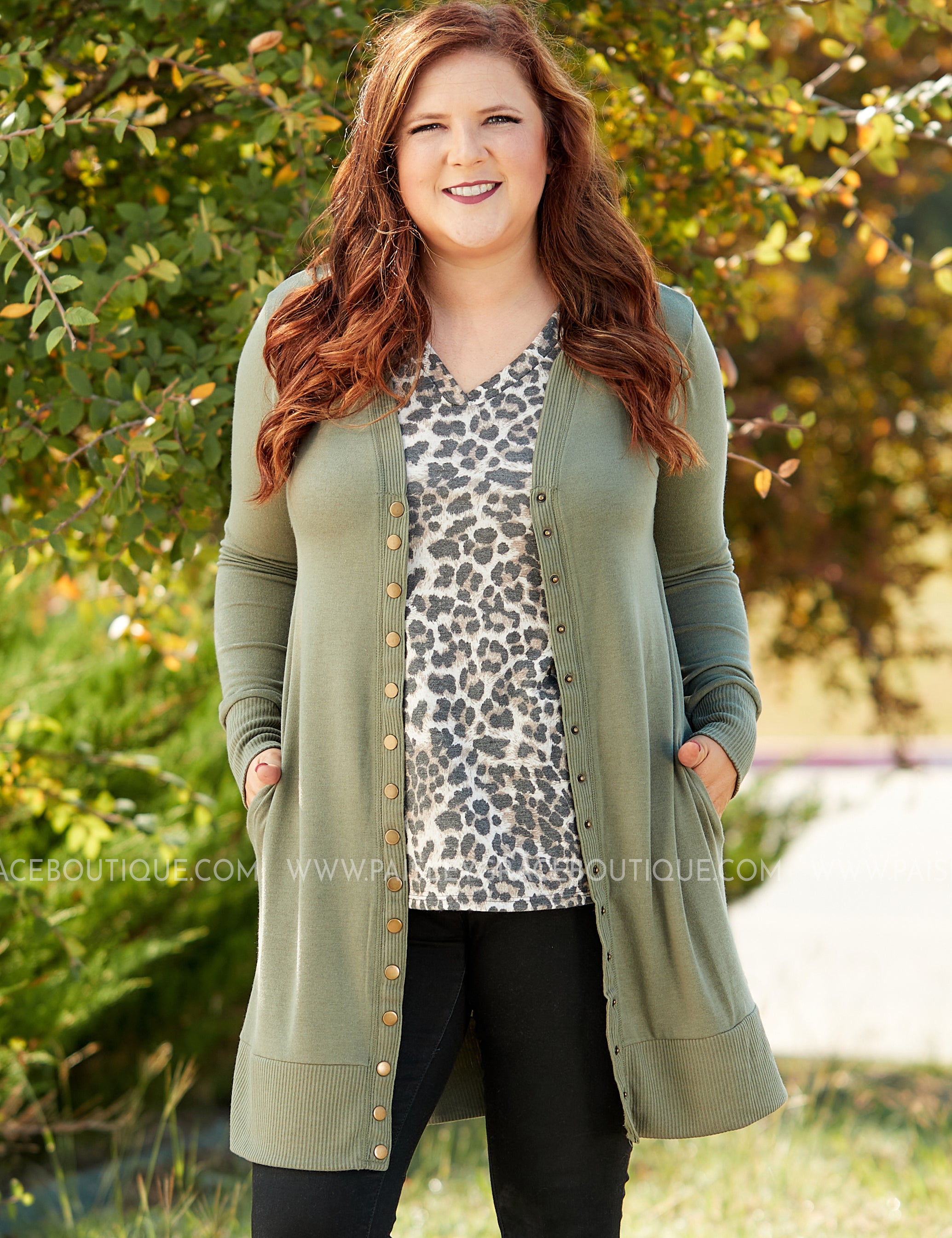 Emmaline Snap Cardigan- OLIVE - LAST ONES LAST ONES FINAL SALE