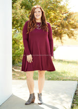 Load image into Gallery viewer, Addison Dress- BURGUNDY  - FINAL SALE
