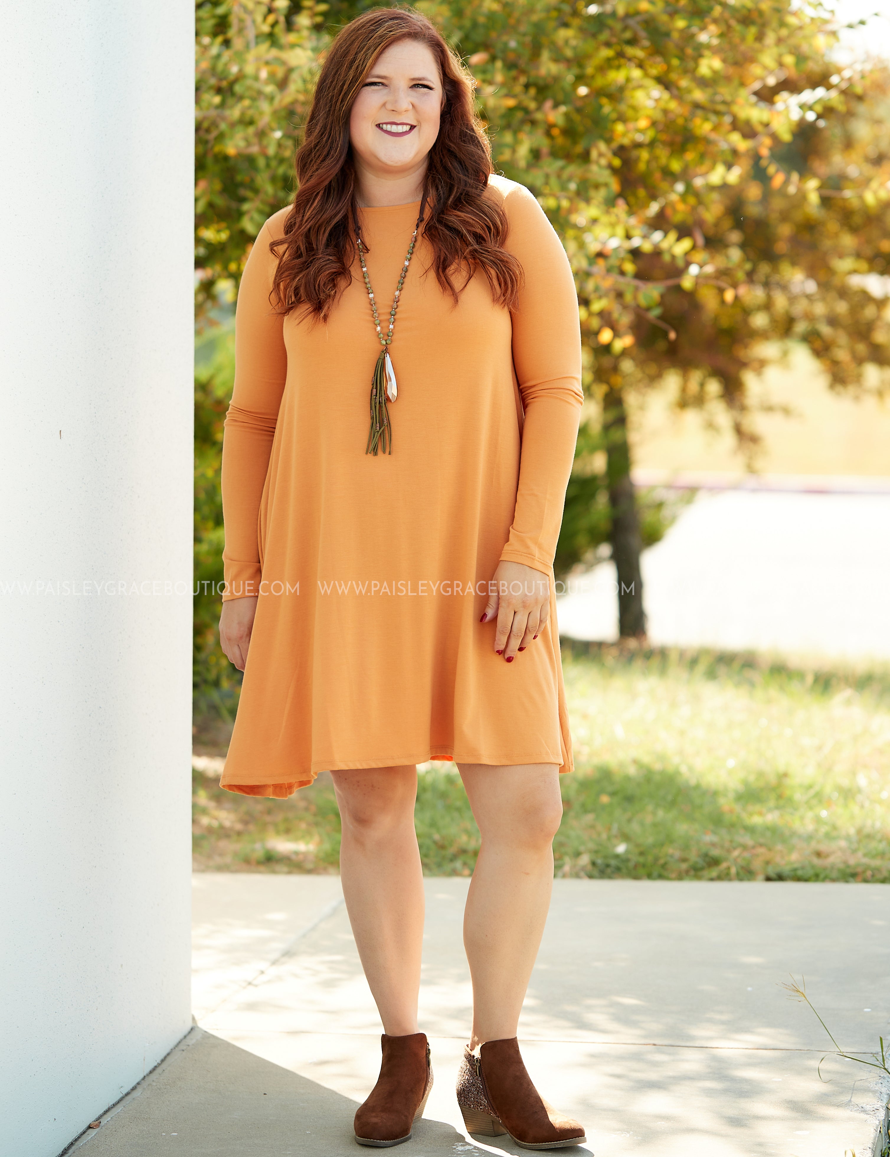 Addison Dress- MUSTARD* FINAL SALE *