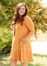 Load image into Gallery viewer, Addison Dress- MUSTARD  - FINAL SALE
