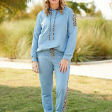 Lounging Around- TOP- BLUE - LAST ONES FINAL SALE