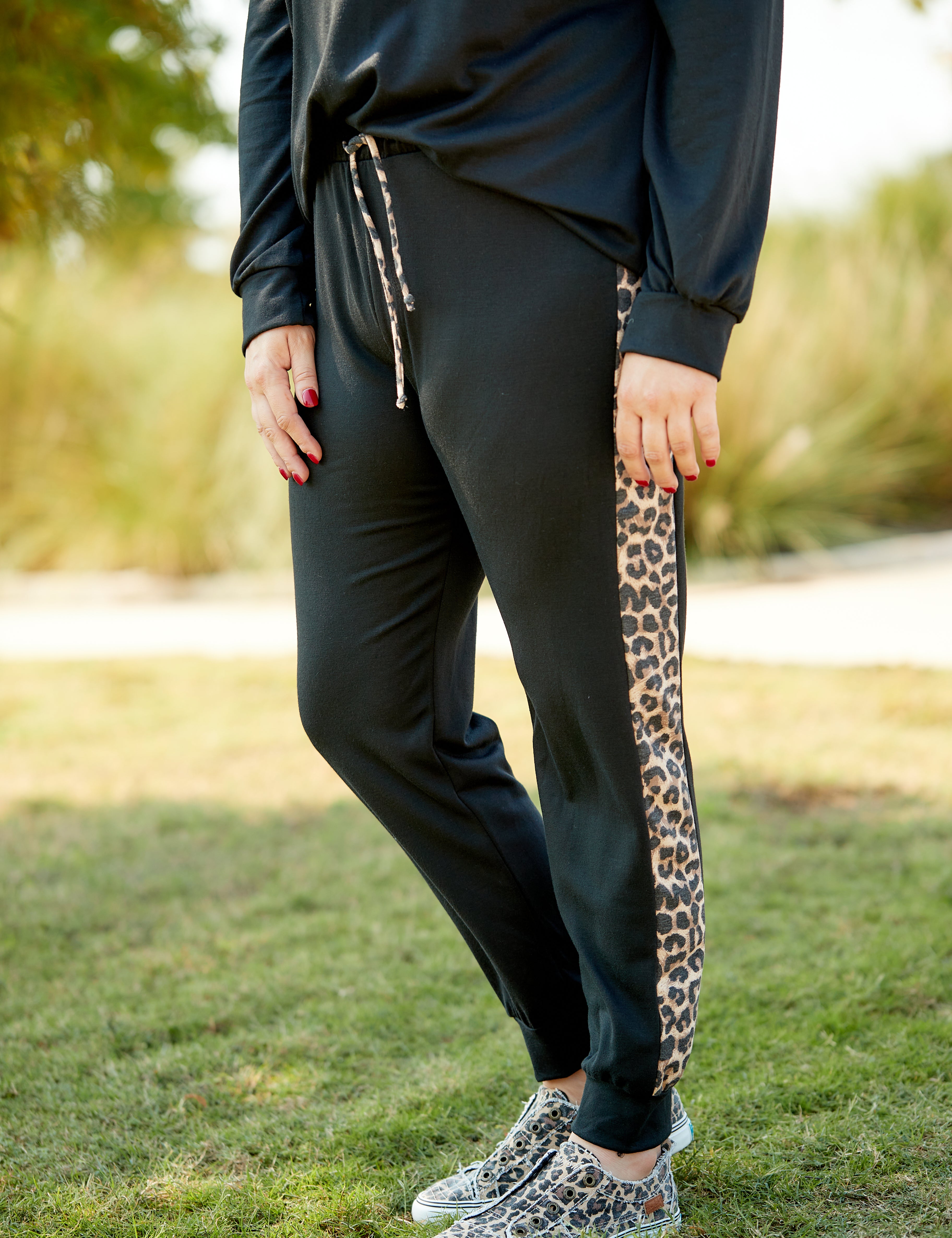 Lounging Around- BOTTOMS- BLACK* LAST ONES FINAL SALE *
