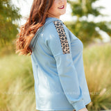 Lounging Around- TOP- BLUE - LAST ONES FINAL SALE