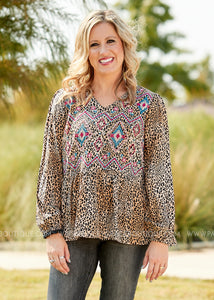 Veronica Embroidered Top  - FINAL SALE