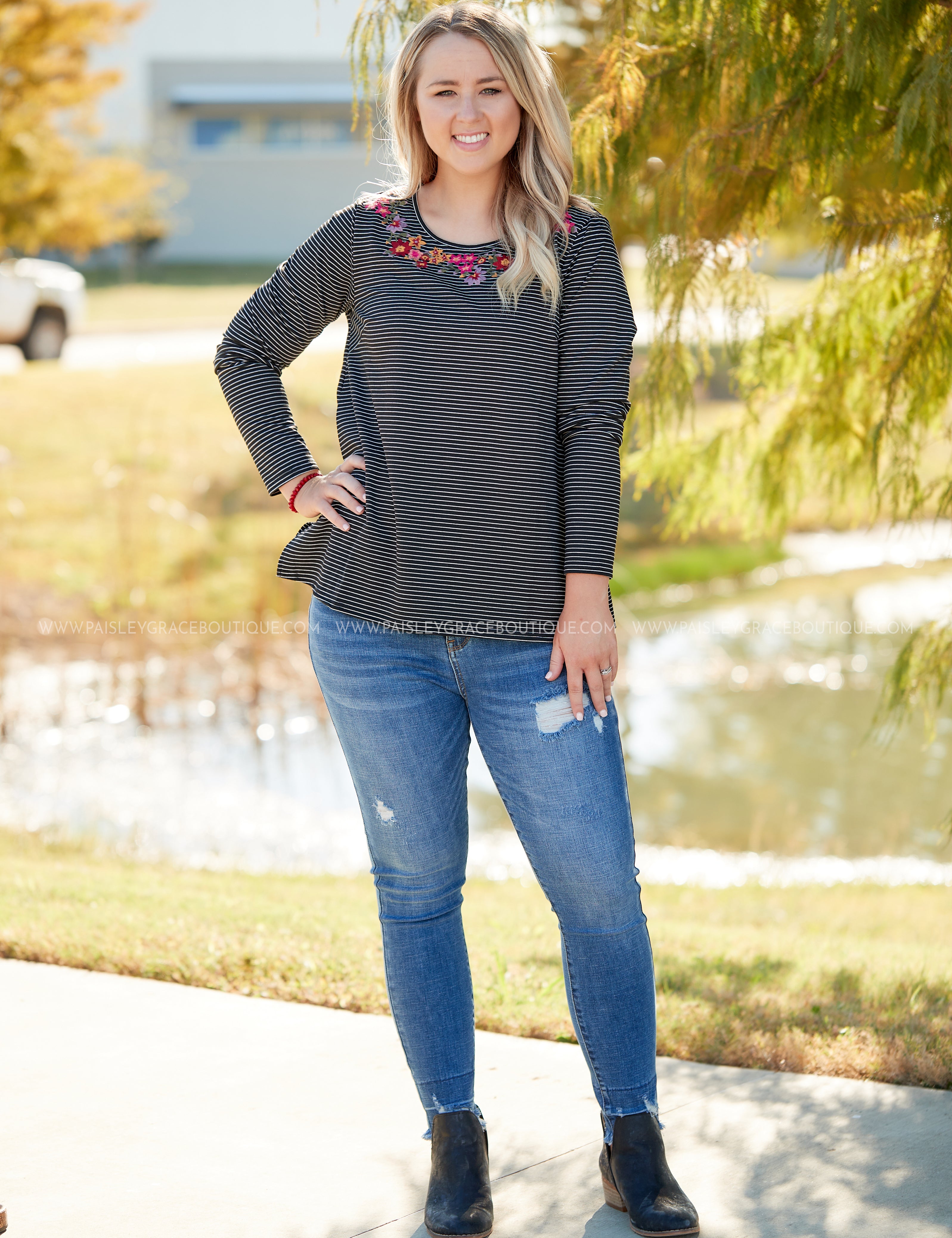 Catalina Embroidered Top STEAL - LAST ONES FINAL SALE