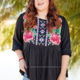 Sierra Embroidered Top - LAST ONES FINAL SALE