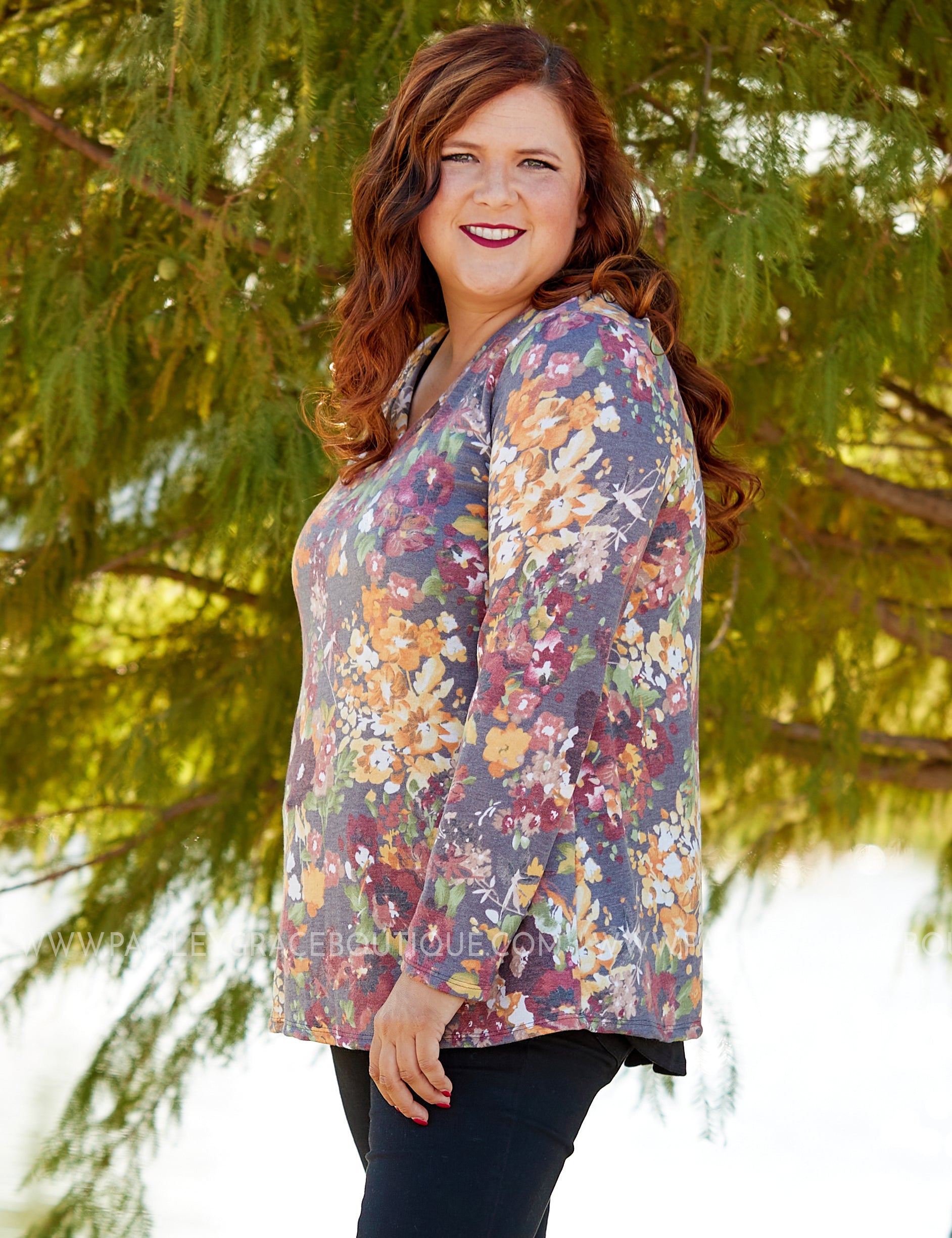 Autumn Blooms Top* LAST ONES FINAL SALE *