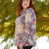 Autumn Blooms Top* LAST ONES FINAL SALE *