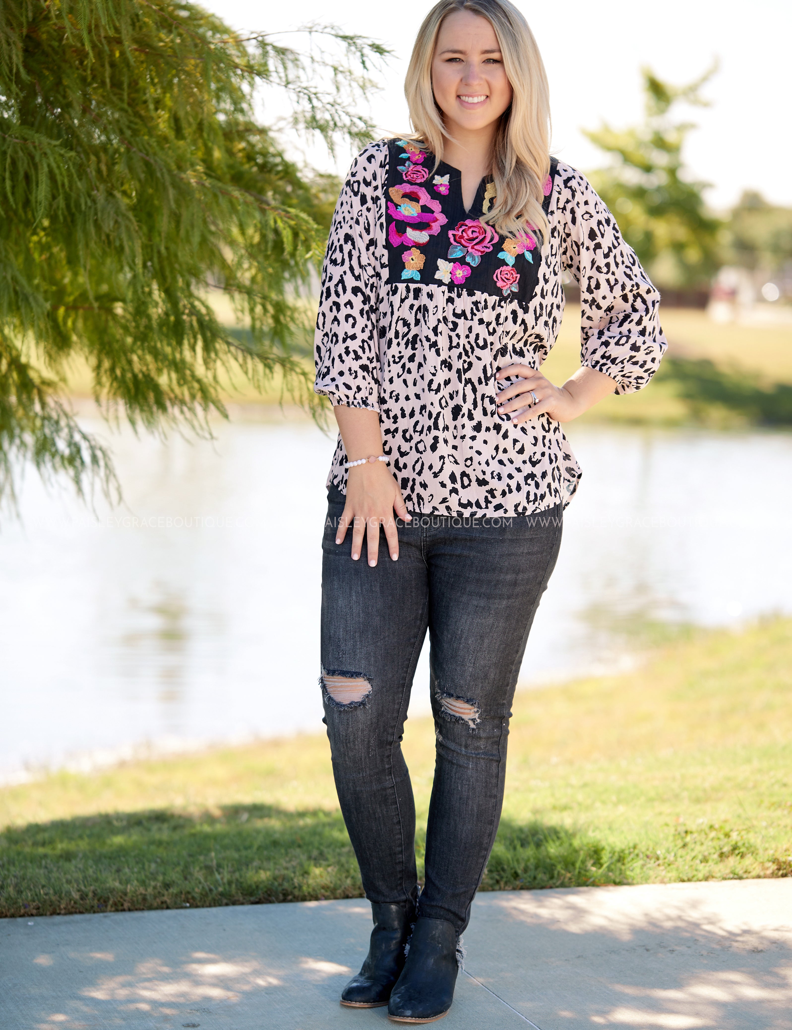 Cassandra Embroidered Top - LAST ONES FINAL SALE
