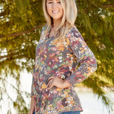 Autumn Blooms Top* LAST ONES FINAL SALE *