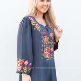 Santa Rosa Embroidered Top - LAST ONES FINAL SALE