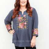 Santa Rosa Embroidered Top - LAST ONES FINAL SALE