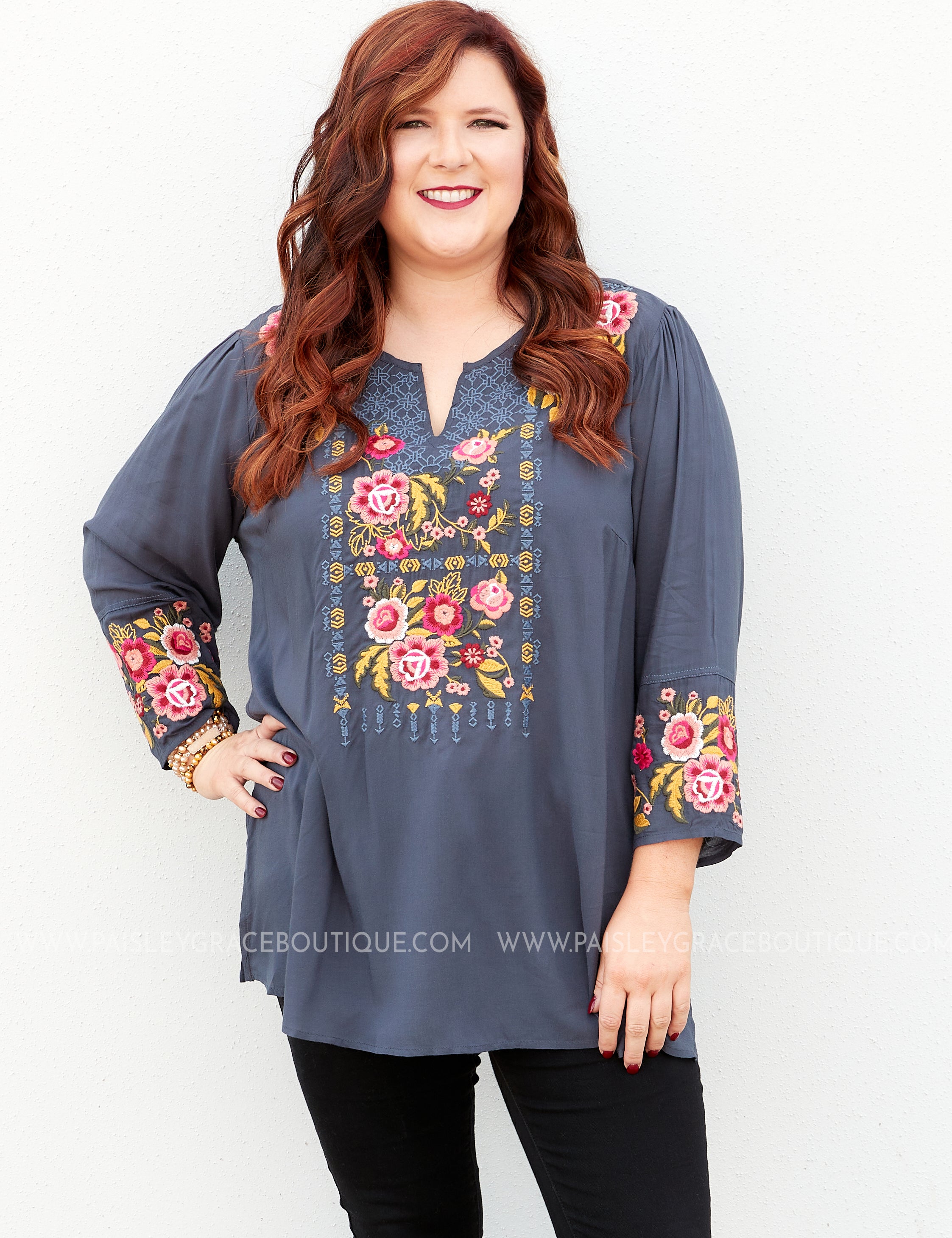 Santa Rosa Embroidered Top - LAST ONES FINAL SALE