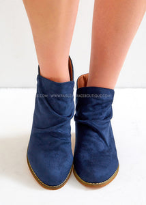Sis Suede Boots by Corkys - Navy - FINAL SALE