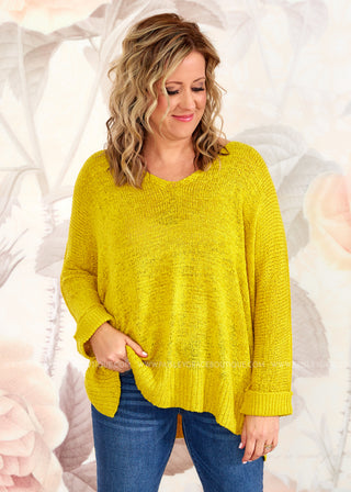 Westland Sweater by Mudpie - Citrine - LAST ONE FINAL SALE