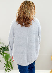 Frances Chenille Sweater by Mud Pie - Grey - FINAL SALE