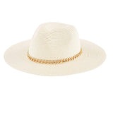 Gold Chain Fedoras by Mud Pie - TAN* FINAL SALE *