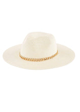 Load image into Gallery viewer, Gold Chain Fedoras by Mud Pie - 2 Colors - FINAL SALE
