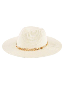 Gold Chain Fedoras by Mud Pie - 2 Colors - FINAL SALE