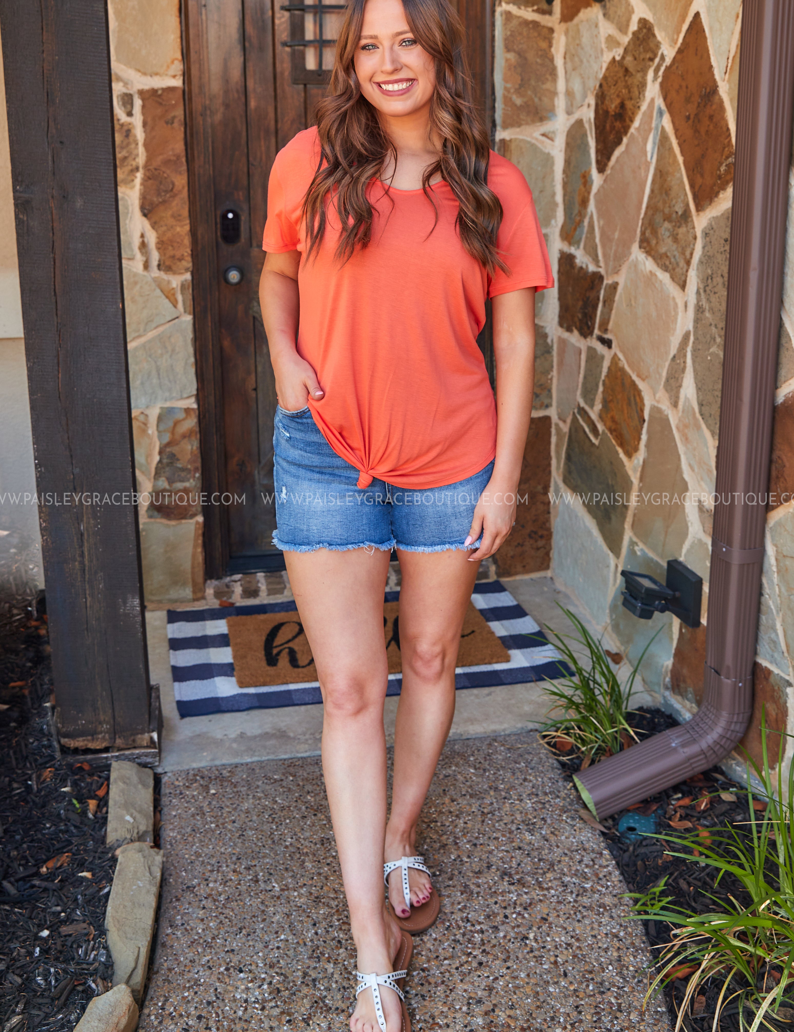Many Little Reasons Top - Orange* LAST ONES FINAL SALE *